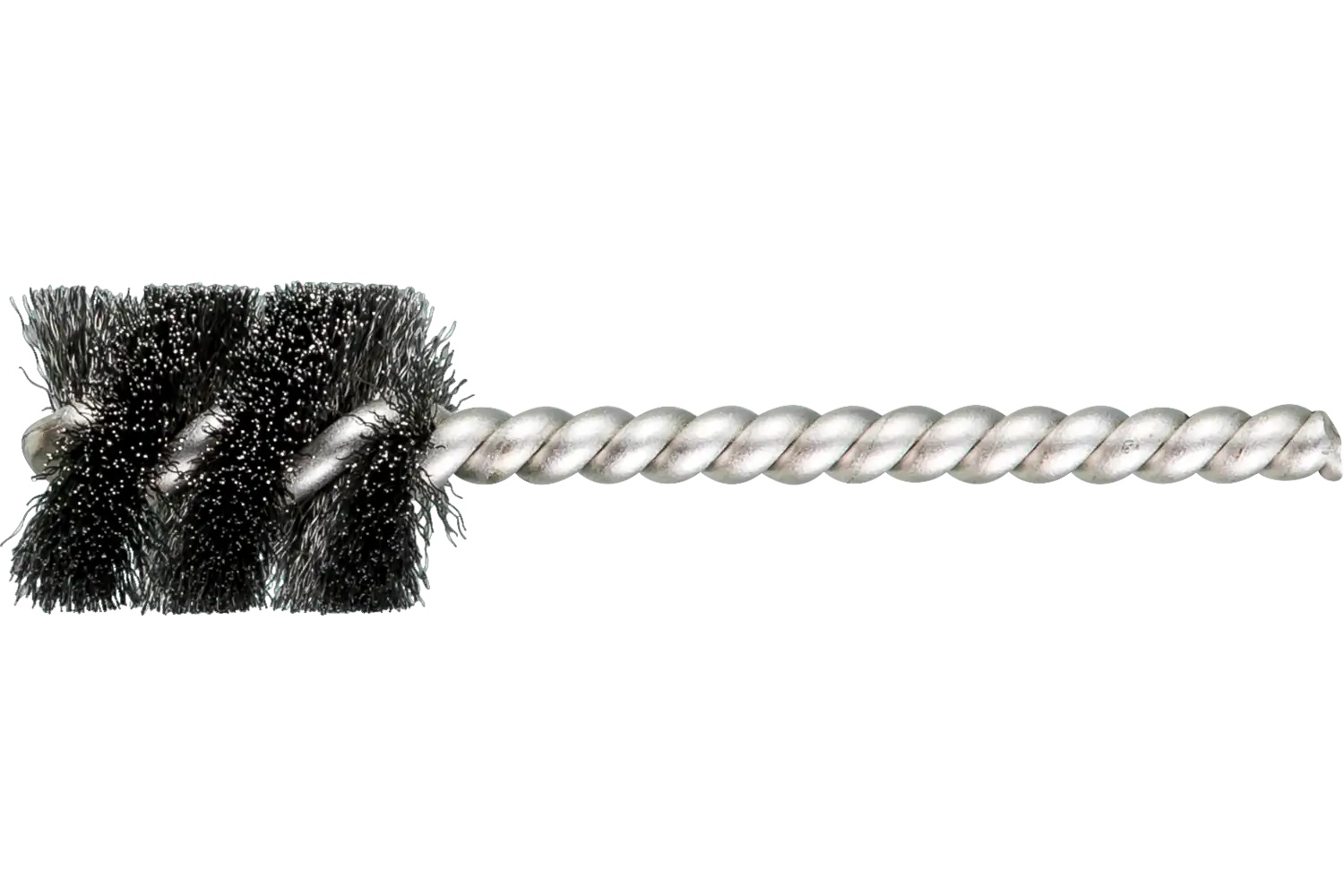 Picture of Pferd Power Tube Brush 7/8" Dia. .005 Carbon Steel Wire 1/4" Stem Ss/Ss